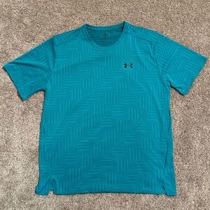Under Armour Men's Teal Patterned Short Sleeve Tee Size XL